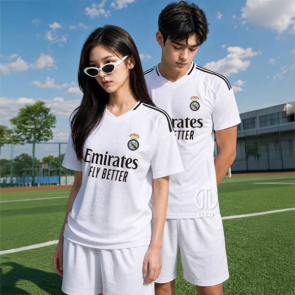 UTU104 레알 마드리드 홈 선수용 쟈가드 축구복 반팔 상하 세트[아동~4XL 빅사이즈 가능]