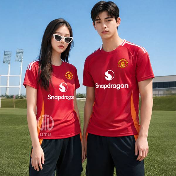 UTU107 맨유 홈 선수용 쟈가드 축구복 반팔 상하 세트[4XL 빅사이즈 가능]