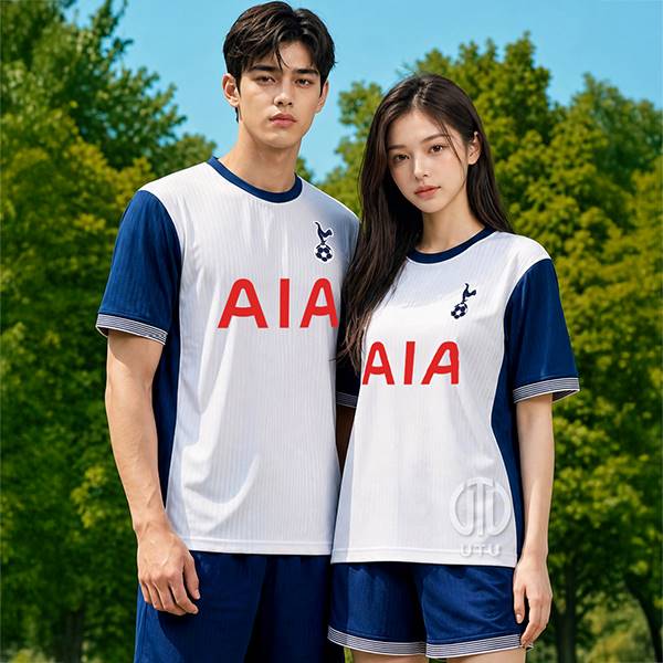 UTU113 토트넘 홈 선수용 쟈가드 축구복 반팔 상하 세트[아동~4XL 빅사이즈 가능]