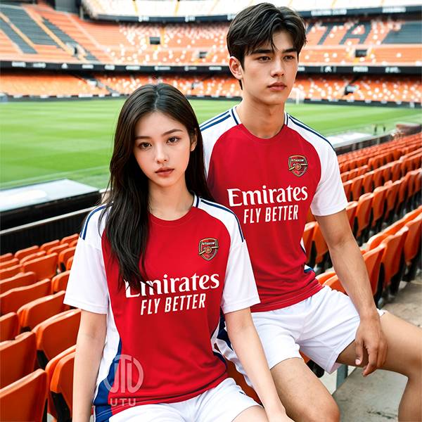 UTU118 아스날 홈 선수용 쟈가드 축구복 반팔 상하 세트[4XL 빅사이즈 가능]
